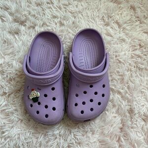 CROCS Lavender Clogs with Fun Charm